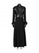 Game Of Thrones Season 8 Sansa Stark Winter Black Fur Collar Cloak Suit Halloween Cosplay Costume Full Set