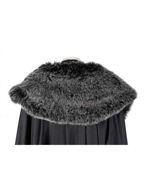 Game Of Thrones Season 8 Sansa Stark Winter Black Fur Collar Cloak Suit Halloween Cosplay Costume Full Set