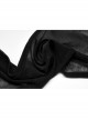 Black Irregular Cut Elasticity Net Concealed Buckle Decoration Fitted Gothic Female Waistcoat