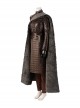 Game Of Thrones Season 8 Arya Stark Brown Leather Top Suit Halloween Cosplay Costume Set