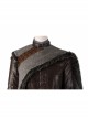 Game Of Thrones Season 8 Arya Stark Brown Leather Top Suit Halloween Cosplay Costume Set