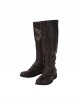 Game Of Thrones Season 8 Arya Stark Brown Leather Top Suit Halloween Cosplay Accessories Brown Long Boots