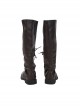 Game Of Thrones Season 8 Arya Stark Brown Leather Top Suit Halloween Cosplay Accessories Brown Long Boots