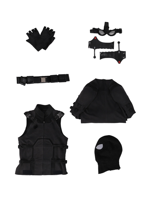 Spider-Man Far From Home Peter Parker Sneak Version Black Battle Suit Halloween Cosplay Costume Set