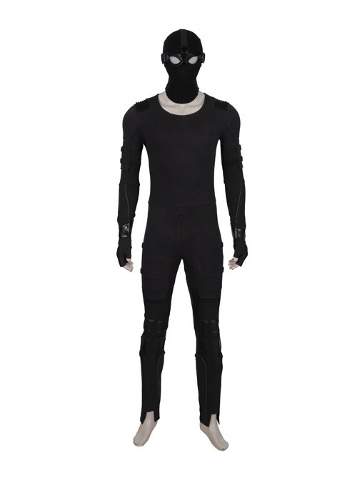 Spider-Man Far From Home Peter Parker Sneak Version Black Battle Suit Halloween Cosplay Costume Set