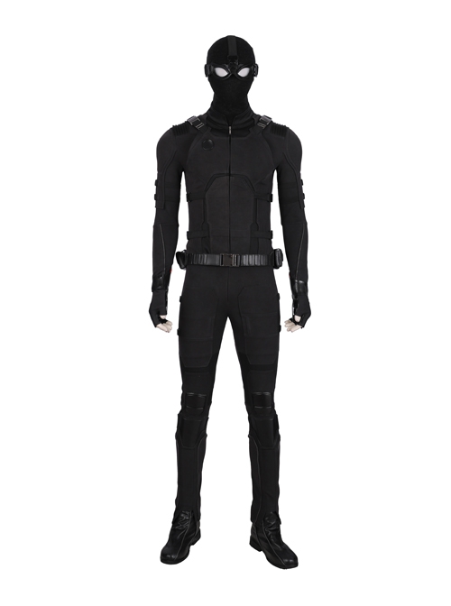 Spider-Man Far From Home Peter Parker Sneak Version Black Battle Suit Halloween Cosplay Accessories Black Shoes