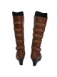 The Avengers 4 Endgame Nebula Halloween Cosplay First Version Accessories Brown Boots