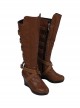 The Avengers 4 Endgame Nebula Halloween Cosplay First Version Accessories Brown Boots