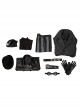 Spider-Man Into The Spider-Verse Spider-Man Noir Peter Parker Halloween Cosplay Costume Set