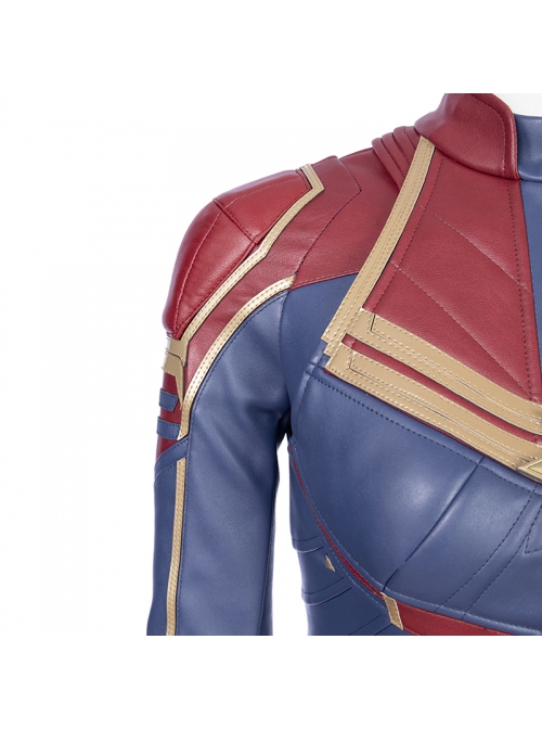 Captain Marvel Carol Danvers Movie Poster Version Halloween Cosplay Costume Full Set