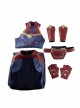 Captain Marvel Carol Danvers Movie Poster Version Halloween Cosplay Costume Full Set