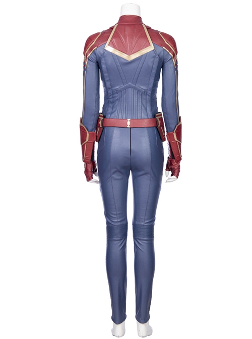 Captain Marvel Carol Danvers Movie Poster Version Halloween Cosplay Costume Full Set