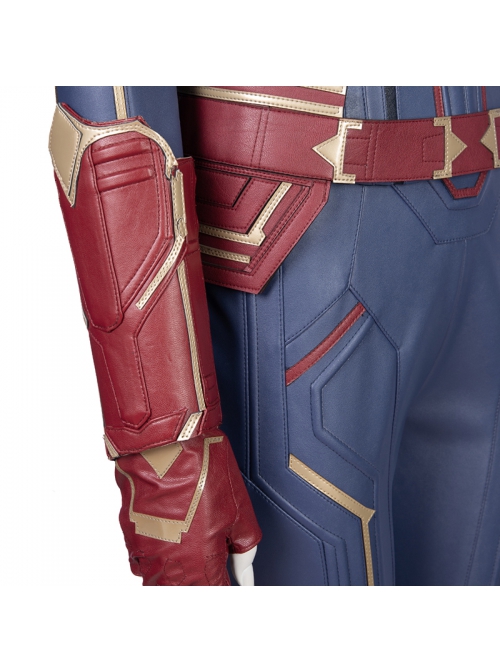 Captain Marvel Carol Danvers Movie Poster Version Halloween Cosplay Costume Full Set