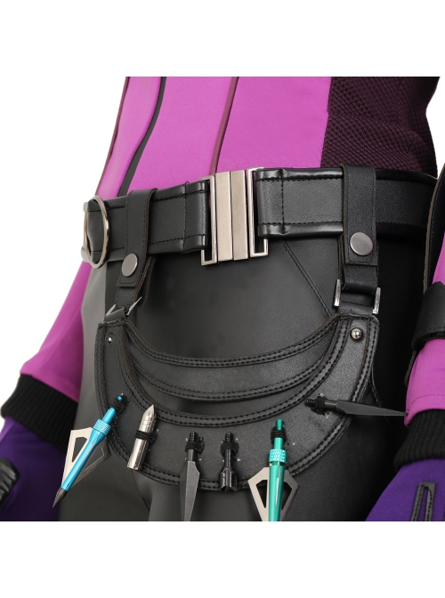 TV Drama Hawkeye Female Version Hawkeye Kate Bishop Battle Suit Halloween Cosplay Costume Set