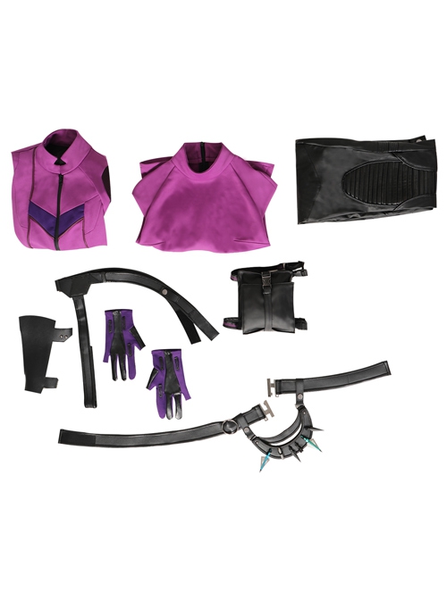TV Drama Hawkeye Female Version Hawkeye Kate Bishop Battle Suit Halloween Cosplay Costume Set