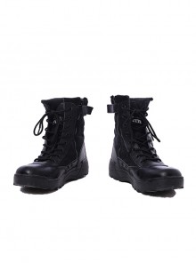 Resident Evil Biohazard Re 2 Leon Scott Kennedy Halloween Cosplay Accessories Black Shoes