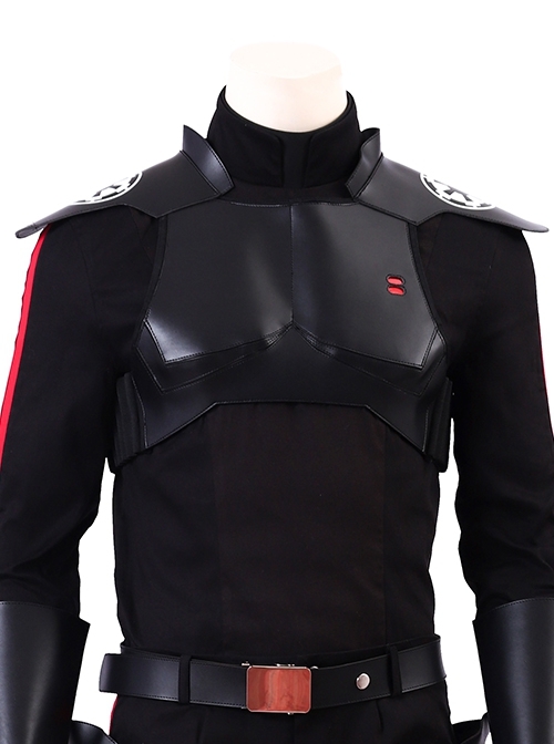 Star Wars Jedi Fallen Order Inquisitor Cal Kestis Black Battle Suit Halloween Cosplay Costume Black Vest