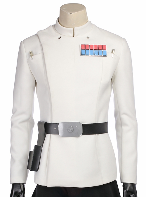 Rogue One A Star Wars Story Orson Krennic White Uniform Halloween Cosplay Costume White Jacket