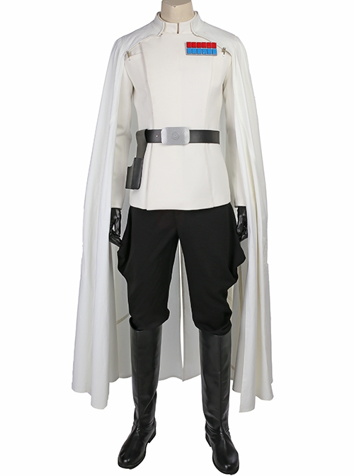Rogue One A Star Wars Story Orson Krennic White Uniform Halloween Cosplay Costume White Jacket
