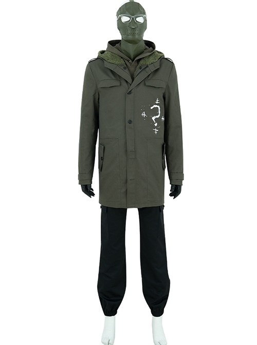 The Batman 2022 Riddler Edward Nygma Halloween Cosplay Costume Set