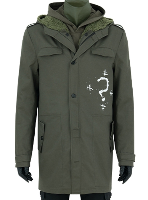 The Batman 2022 Riddler Edward Nygma Halloween Cosplay Costume Green Jacket