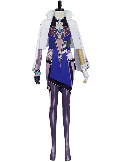 Game Genshin Impact Yelan Halloween Cosplay Costume Full Set