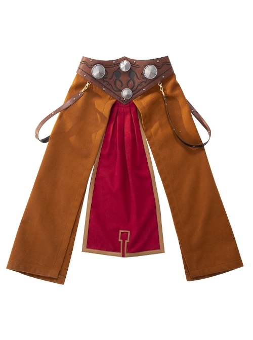 Comics Female Thor Jane Foster Battle Suit Halloween Cosplay Accessories Brown Girdle
