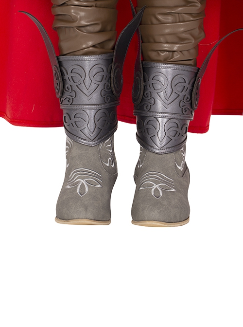 Comics Female Thor Jane Foster Battle Suit Halloween Cosplay Accessories Gray Shoes