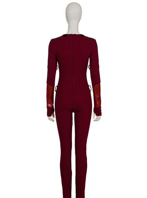 The Boys Season 3 Crimson Countess Red Battle Suit Halloween Cosplay Costume Red Bodysuit