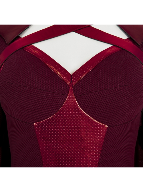 The Boys Season 3 Crimson Countess Red Battle Suit Halloween Cosplay Costume Red Bodysuit