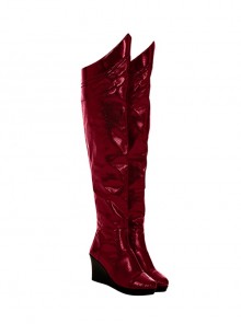 The Boys Season 3 Crimson Countess Red Battle Suit Halloween Cosplay Accessories Red Boots