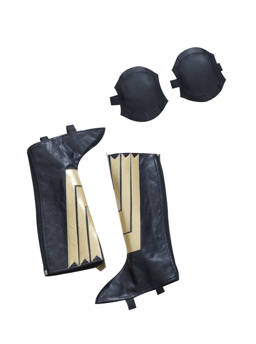 Game Marvel Midnight Sons Nico Minoru Sister Grimm Battle Suit Halloween Cosplay Accessories Shoe Covers And Knee Guards