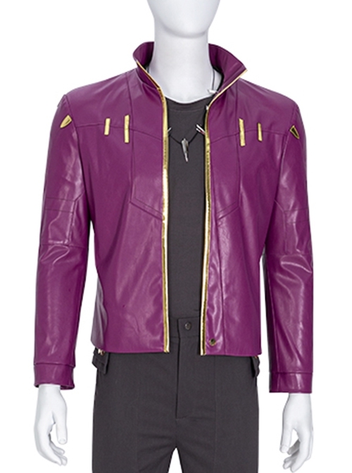 Animation What If T'Challa Star-Lord Halloween Cosplay Costume Purple Jacket