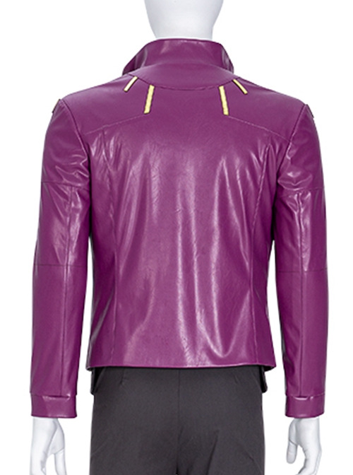 Animation What If T'Challa Star-Lord Halloween Cosplay Costume Purple Jacket
