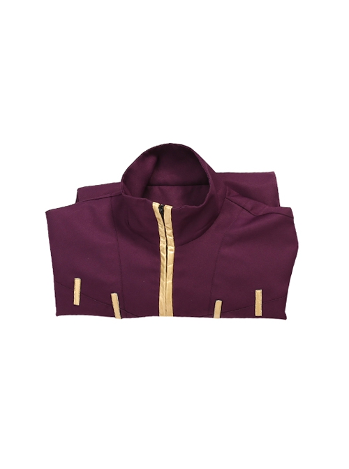 What If Season 1 Black Panther Matte Jacket Version Halloween Cosplay Costume Purple-red Jacket