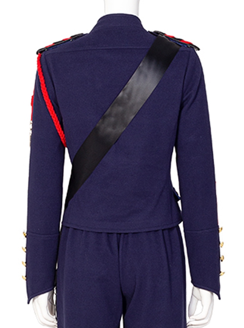 Motherland Fort Salem Dark Blue Uniform Halloween Cosplay Costume Blue Top