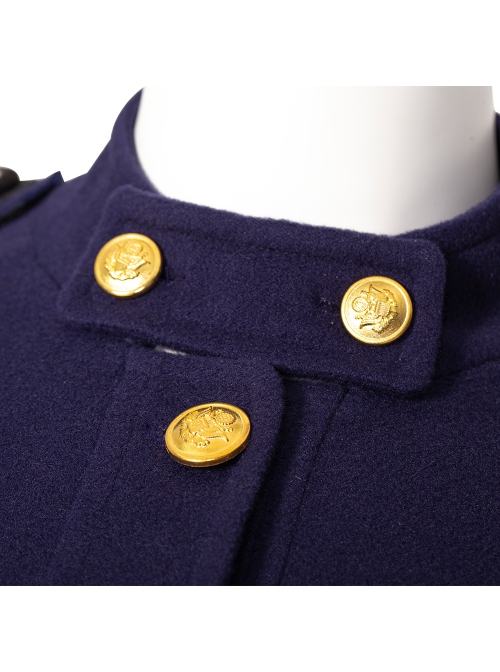 Motherland Fort Salem Dark Blue Uniform Halloween Cosplay Costume Blue Top