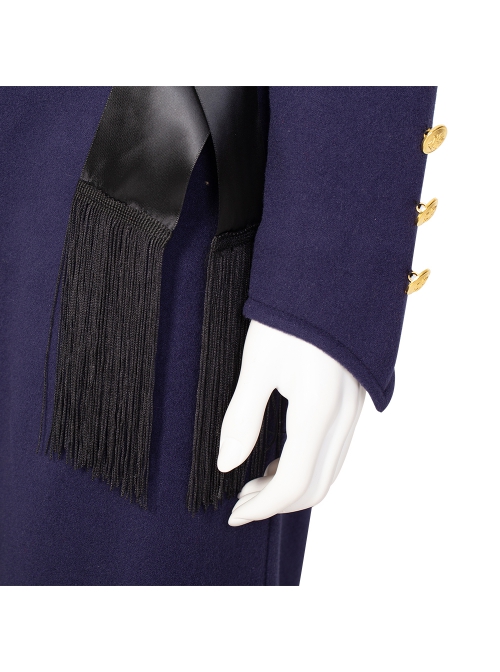 Motherland Fort Salem Dark Blue Uniform Halloween Cosplay Costume Blue Top