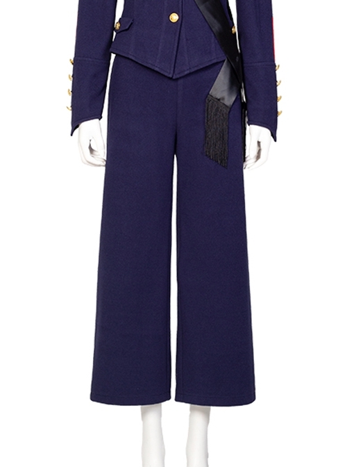 Motherland Fort Salem Dark Blue Uniform Halloween Cosplay Costume Blue Pants