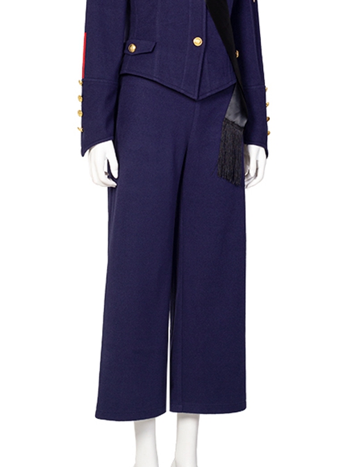 Motherland Fort Salem Dark Blue Uniform Halloween Cosplay Costume Blue Pants