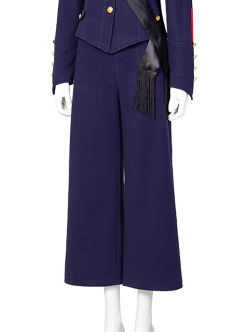Motherland Fort Salem Dark Blue Uniform Halloween Cosplay Costume Blue Pants
