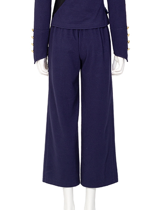 Motherland Fort Salem Dark Blue Uniform Halloween Cosplay Costume Blue Pants