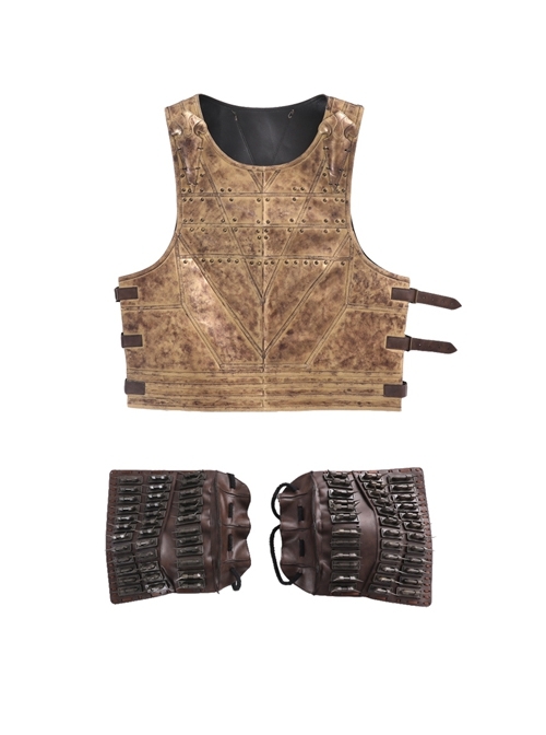 Mortal Kombat Devastation Scorpion Hanzo Hasashi Halloween Cosplay Accessories Deluxe Version Vest Armor And Shoulder Armors