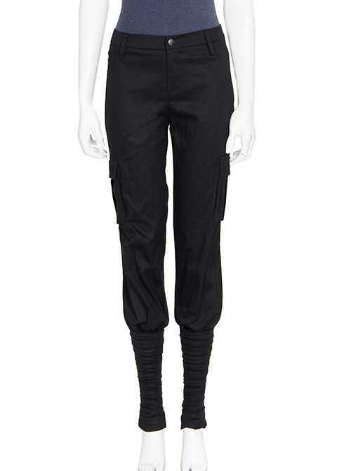 Game Valorant Duelist Jett Initial Skin Halloween Cosplay Costume Black Trousers