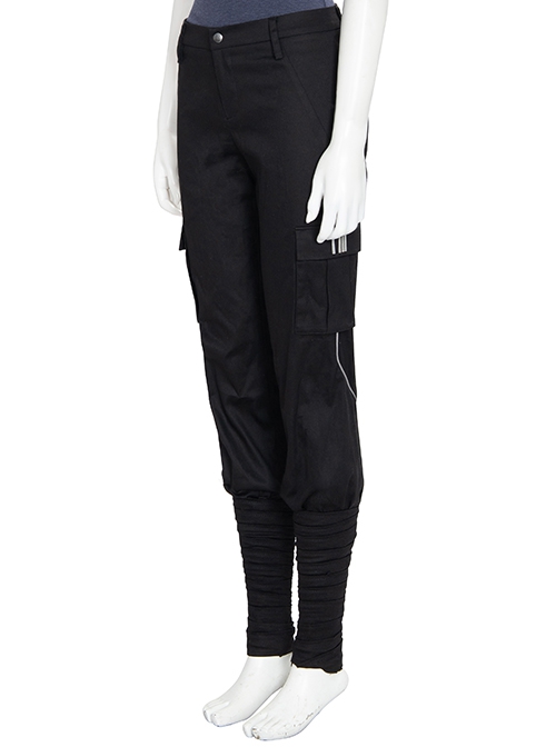 Game Valorant Duelist Jett Initial Skin Halloween Cosplay Costume Black Trousers