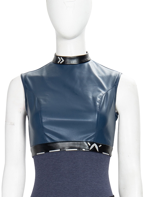 Game Valorant Duelist Jett Initial Skin Halloween Cosplay Costume Leather Vest