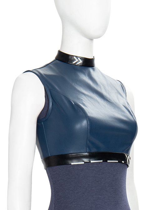 Game Valorant Duelist Jett Initial Skin Halloween Cosplay Costume Leather Vest