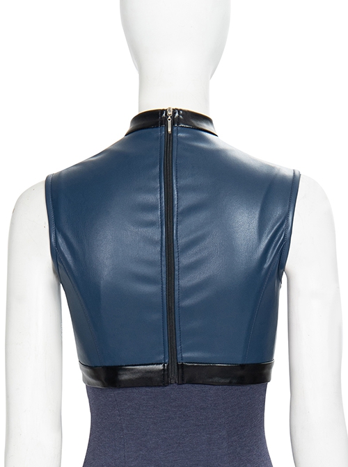 Game Valorant Duelist Jett Initial Skin Halloween Cosplay Costume Leather Vest