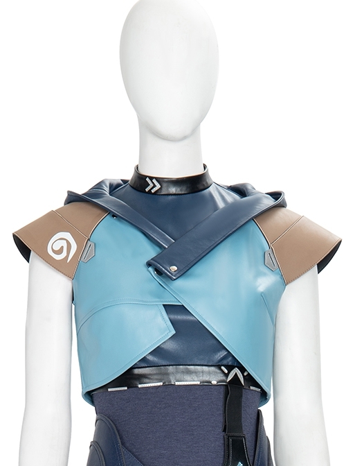 Game Valorant Duelist Jett Initial Skin Halloween Cosplay Costume Short Jacket