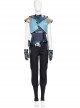 Game Valorant Duelist Jett Initial Skin Halloween Cosplay Costume Short Jacket